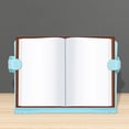 thumbnail image 4 of Estante de libros ajustable plegable portátil de plástico con soporte de lectura, 4 of 8