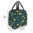 thumbnail image 4 of Kdxio Camping Print Insulated Lunch Bag,Reusable Tote Lunch Box for Women Men,Leakproof Cooler Lunch Bags for Work Office Travel Picnic, 4 of 6