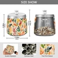 thumbnail image 2 of Yayeee Ashtray with Lid for Cigarette Smokeless Stainless Steel Home Ash Holder, Orange Leaves, 2 of 7