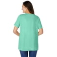 thumbnail image 2 of Woman Within Plus Size Eyelet Henley Tee, 2 of 6