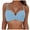 Sky Blue, variant on Tankini Tops,Sports Bra,Knot Twist,Bandeau Bikini Top,Padded Crop Tops,Plus Size Swim Top,Push Up Bikini Top Yellow M