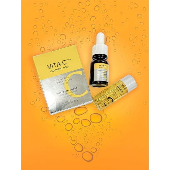MISSHA Vita C Trial Kit- Toner 15ml & Ampoule 10ml