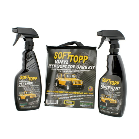RaggTopp 1194 SoftTop Jeep Top Vinyl Top Cleaner & Protectant Kit - Pack of