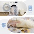 thumbnail image 4 of Jamfeel Area Rugs for Bedroom Floral Printed Ultra-Thin Low Pile Washable Rug for Living Room 6'x9' Beige and Blue, 4 of 6