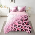 thumbnail image 2 of Castle Fairy Girls Female Women Animal Leopard Print Bedding Comforter Set 7-Piece,Bling Pink Glitter King Bedding Sets,Dreamy Princess Ultra Soft Bed Sheets,Ultra Soft Home Decor,Reversible, 2 of 8
