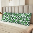 thumbnail image 6 of Gaeub Leopard print St. Patrick's Day Printed Long Body Pillowcase Envelope Closure 1 Pack Wrinkle for Night Sweats - 20x54 in, 6 of 8