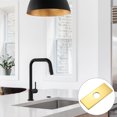 thumbnail image 6 of 6 Inch Sink Faucet Hole Cover, Stainless Steel Square Deck Plate Faucet Escutcheon Sink plate, Gold, 6 of 7