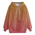 thumbnail image 5 of Gytharion Fall Hooded Sweatshirts for Women Fashion Loose Comfy Drawstring Hoodie with Pocket Ladies Gradient Printed Casual Long Sleeve Pullover Tops, 5 of 6