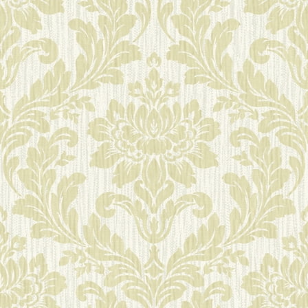 Advantage Galois Gold Damask Wallpaper