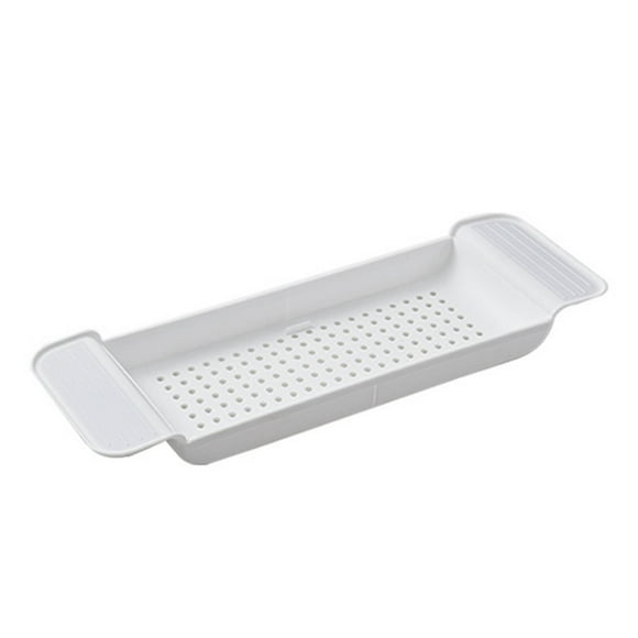 Table de Baignoire à Caisson de Bain, Plateau de Baignoire Design Drainant pour les Toilettes Blanc, Noir