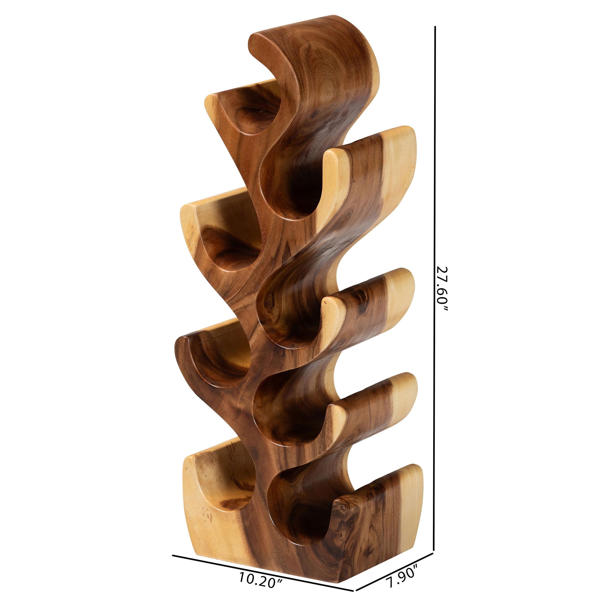 bali & pari Matana Boho Wine Rack, Natural/Brown