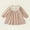 Beige, variant on Toddler Kids Girls Cotton Dress Peter Pan Collar Long Sleeve Swing Pleated Dress Lightweight Birthday Party Princess Dress 2-8 Years