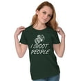 thumbnail image 3 of I Shoot People Camera Photography Pun Women's T Shirt Ladies Tee Brisco Brands 3X, 3 of 6