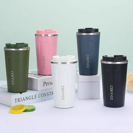 

510ml Cup Insulated Coffee Travel Mug Water Bottles Stainless Steel Double Wall Thermos Tumbler