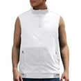 thumbnail image 4 of Mens T-shirts Men's Lightweight Softshell Vest Windproof Sleeveless Jacket For Travel Hiking Running Long Sleeve Shirr Mens Tops Dressy Casual Warm Bedroom Slipper And Shirt Long Sleeve White XL, 4 of 4