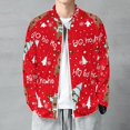 thumbnail image 6 of Lightweight Jacket for Men - Christmas Deer 1 Cuteness Casual Zip Up Bomber Jacket Men Spring Fall Windbreaker Coat with Pocket, 6 of 6