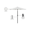 thumbnail image 2 of Meridian Furniture Fiji White Polyester Patio Umbrella, 2 of 10