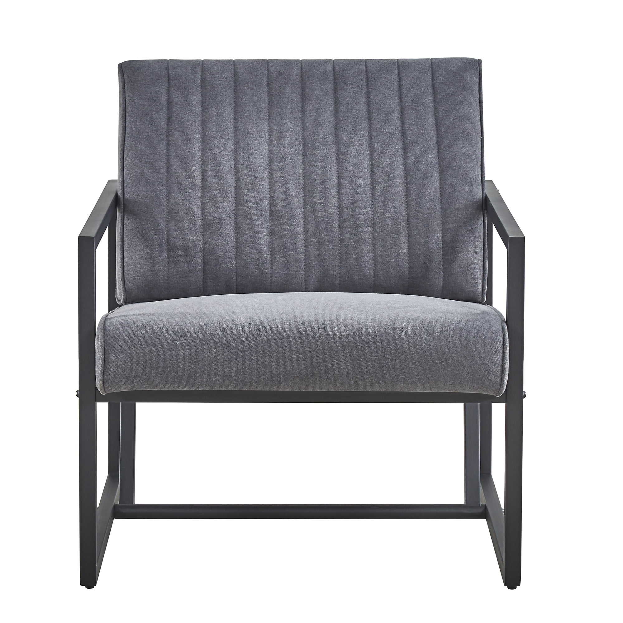 Kadyn Arm Chair, Single Sofa Chairs for Bedroom, Fabric Armchair for Living Room, Grey