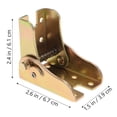 thumbnail image 6 of WHAMVOX 4pcs Locking Hinge Angled Folding Table Hinge Heavy Duty Spring Loaded Hinge, 6 of 8