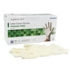 McKesson Confiderm Exam Glove Powder Free Latex Ambidextrous Smooth Ivory, X-Large, Box of 100
