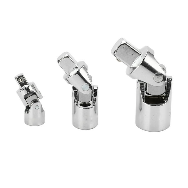 Oubit Universal Joint Set,3PCS Socket Adapters Rotatable Swivel Socket Adapter Rotatable Universal Joint Enhanced Durability