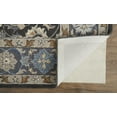 thumbnail image 4 of 10' X 14' Taupe Blue And Ivory Wool Floral Tufted Handmade Stain Resistant Area Rug, 4 of 5