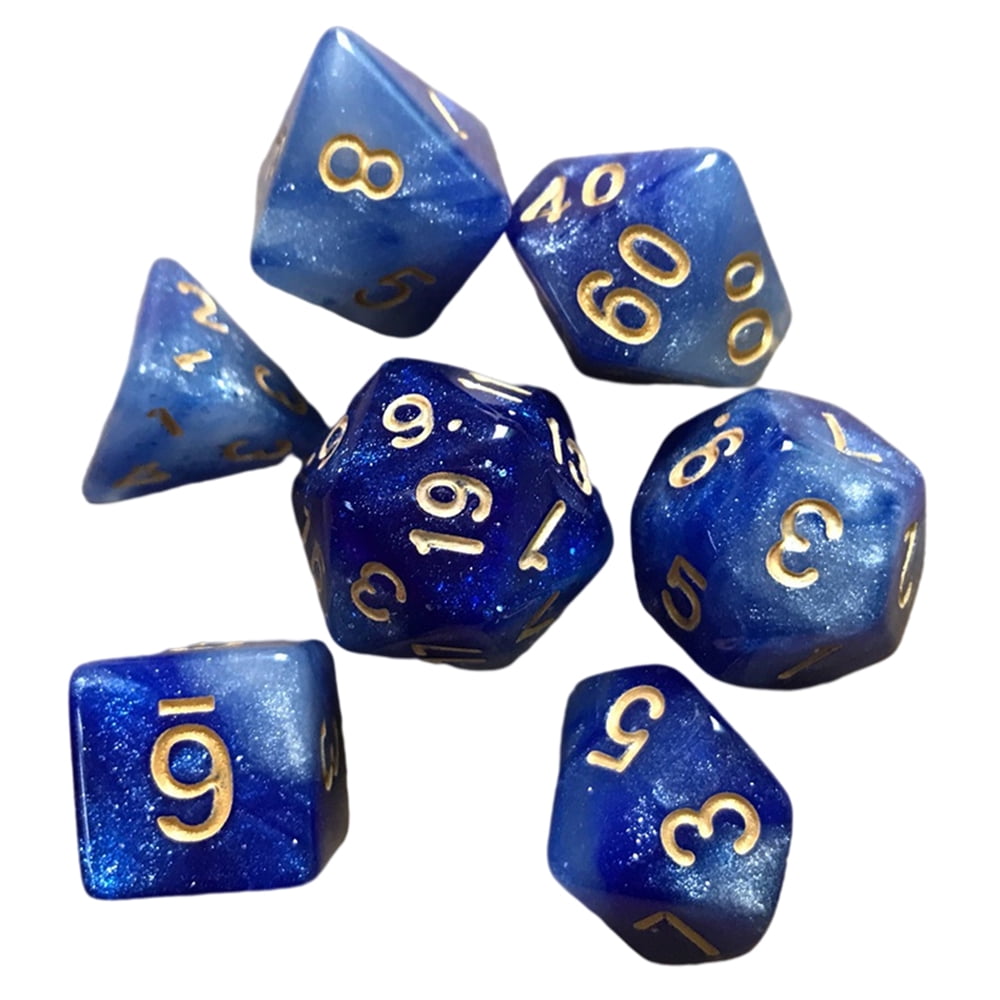 Baoblaze 25Pcs Four Sided Dice D4 Multi Sided Dices D&D RPG MTG Board Games Blue