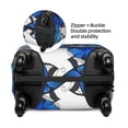 thumbnail image 4 of Xecao Blue and White Butterflies print Elastic Luggage Cover, with double-sided print , is perfect for travel, business, and daily use, 4 of 9