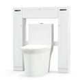 thumbnail image 2 of GVN Over The Toilet Bathroom Cabinet with Adjustable Shelves and Paper Holder, Bathroom Over Toilet Storage, 2 of 8