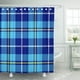 thumbnail image 1 of ABPHQTO Tela escocesa azul Tartán amarillo Ropa de cama Desayuno Casual Cuadros Cuadros Cortina de ducha de baño a cuadros 165x180 cm ABPHQTO PKNMT66x72Shower-476, 1 of 2