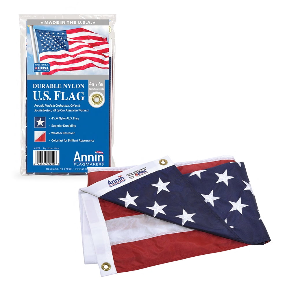 7 Pack American 4X6 Flags Nylon Sewn Stripes USA BEST QUALITY<- >BEST PRICE 