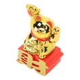 thumbnail image 2 of Adorno de gato de la suerte, brazo que agita, atrae riqueza, gato de la suerte, para escritorio, coche, oficina, tienda, dorado, MLY23109, 2 of 5