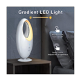thumbnail image 3 of Desk Fan, Bladeless Fan Small Table Fan with Gradient LED Light, 4000MAh Quiet Portable Personal Fan with Touch Control, 3 of 5