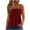 Wine1, variant on JGGSPWM Women's Cami Tank Tops Pleated Shirts Trendy Front Wrinkles Cute Camisole Tees White S