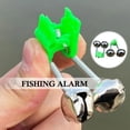 thumbnail image 2 of 10pcs Fishing Bite Alarms Fishing Rod Bells Tip Clip Bells #Ring# Green ABS✨y, 2 of 7