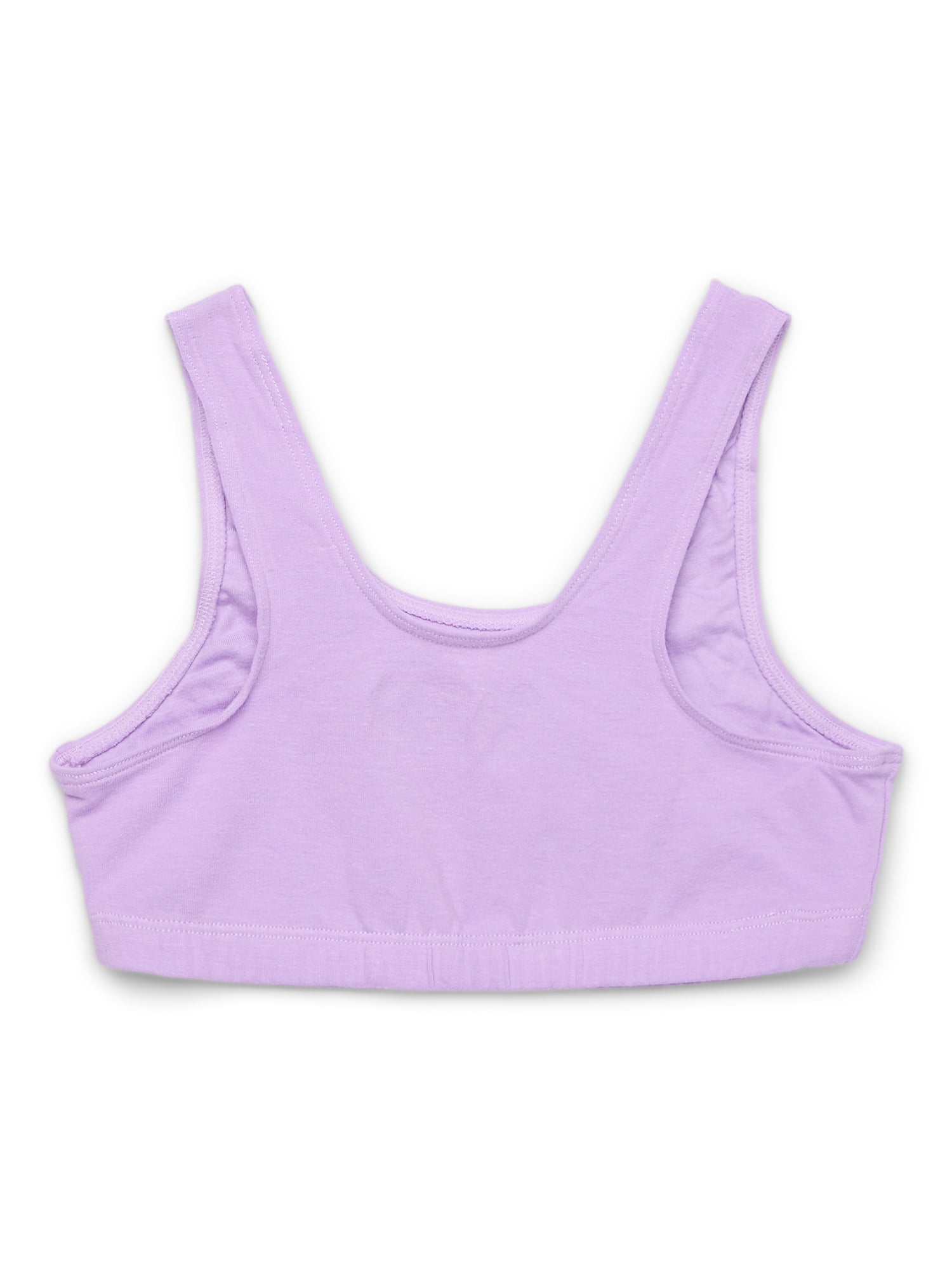Wonder Nation Girls Scoop Bralette Bra, 6-Pack, Sizes XS-XXL