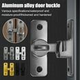 thumbnail image 6 of Security Zinc Alloy 90 180 Hardware Lock Sliding Degree Bathroom Easy G9k8 Install, 6 of 9