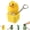 Duck, variant on Croaky Buddy Keychain, Frog Keychain with Sound, Rechargeable Quacking Duck & Croaking Frog Keyboard Fidget Toy Keychain with LED Light