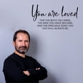 thumbnail image 4 of You Are Loved Son Quote Wall Decor - Gift From Mom Lettering To My Son Wall Art Stickers - Son Quote Wall Decal 23 x 12- Inch Black, 4 of 5