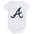 thumbnail image 4 of Newborn & Infant Red/Navy/White Atlanta Braves Minor League Player Three-Pack Bodysuit Set, 4 of 4