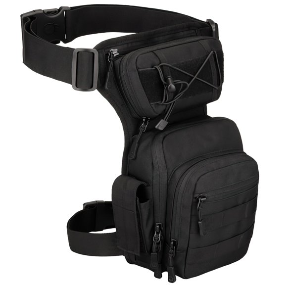 Strategical Drop Leg Bag, Adjustable Thigh Pouch for Outdoor, Waterproof Polyester Waist Fanny Pack with Quick Release Buckles, Perfect for Fishing, Hiking, Outdoor Photography, and Camping