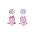 thumbnail image 2 of BemeyourBBs Toddler Baby Girl Swimsuit Infant Bathing Suit One-piece Swimsuits With Sun Hat Set Front Bow Rash Guard Spaghetti Strap Swimwear Summer Beach Wear, 2 of 9