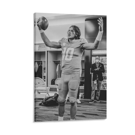 Justin Herbert Retro Poster Canvas Wall Art Prints Poster Gifts Photo Picture Painting Posters Room Decor Home Decorative 20x30inch(50x75cm)