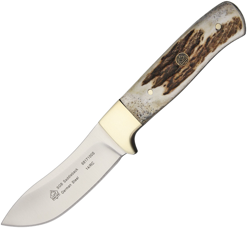 PUMA SGB Saddleback Stag Fixed-blade Hunting Knife Multi ...