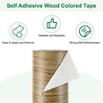 thumbnail image 4 of Uxcell 2-Roll Wood Grain Repair Tape, 3.15inch x 15ft Self-Adhesive Wood Floor Tape, Realistic Textured Repair [Brown Pine], 4 of 7