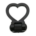 thumbnail image 5 of Love Shaped Tow Hook Decor Universal Decorative Traction Ring Black, 5 of 8
