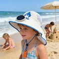 thumbnail image 4 of CaiYueKe Solar Powered Sun Hat with Built-in Fan Wide Brim UPF Sun Protection Hat Adjustable Breathable Outdoor Hat for Summer Beach Gardening Hiking, 4 of 7