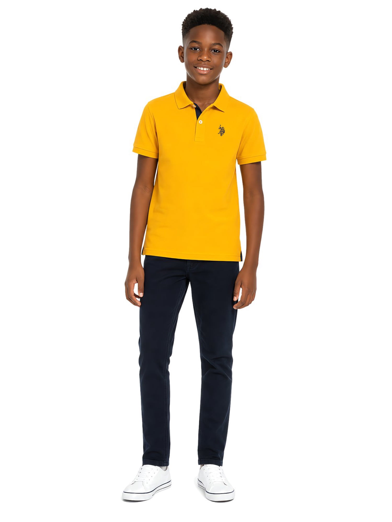 U.S. Polo Assn. Boys Pique Polo Shirt, Sizes 4-18