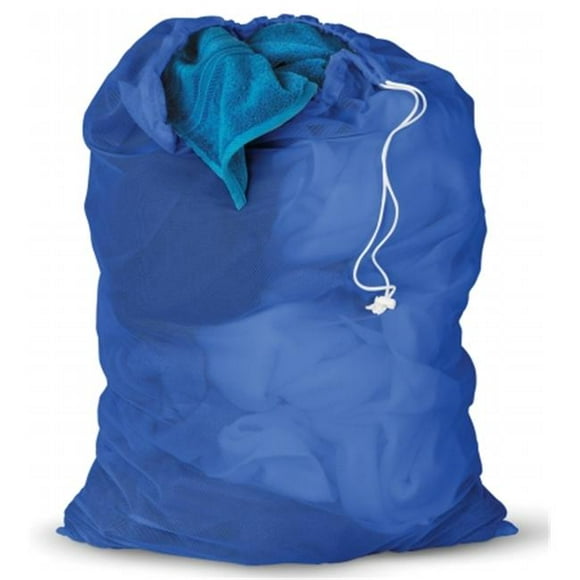 Honey LBG-01161 Sac à Linge en Maille Bleue