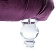 thumbnail image 6 of Velvet Chaise Lounge Chair, Modern Button Tufted Lounge Chair with Acrylic Legs and Nailhead Trim,Comfy Accent Sofa with a Pillow for Living Room, Bedroom, Apartment, Office, Purple, 6 of 7